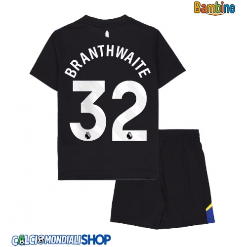 Maglie da calcio Everton Jarrad Branthwaite #32 Terza Maglia Bambino 2025-26 Manica Corta + Pantaloni corti)